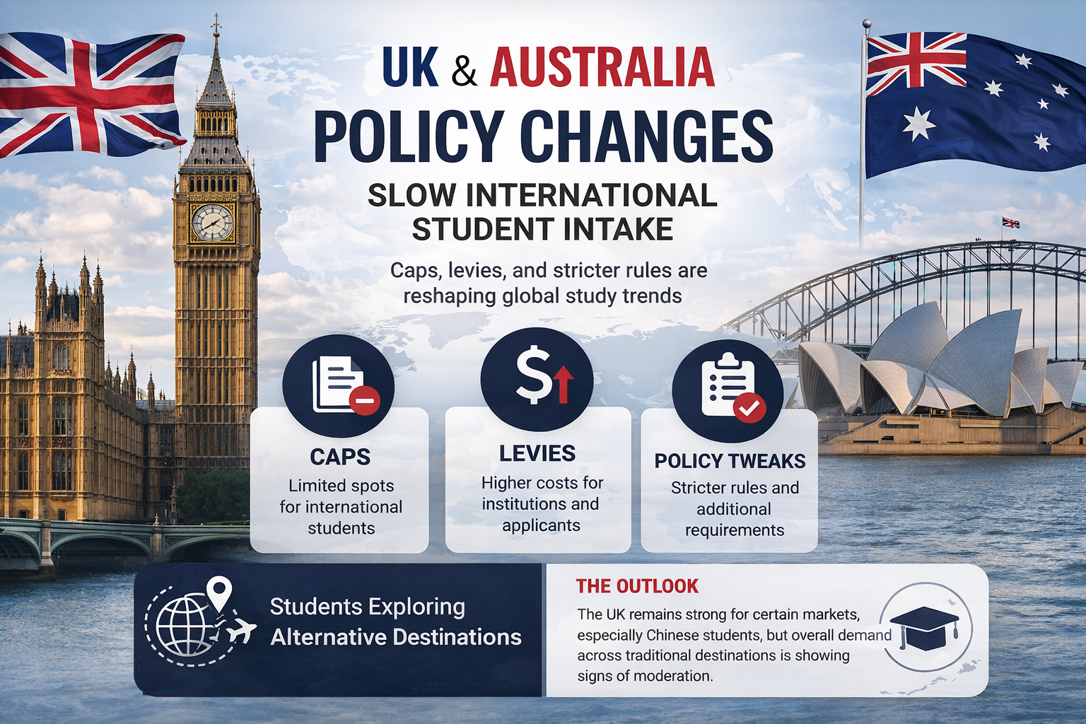 Policy Changes Slow International Student Intake in the United Kingdom and Australia