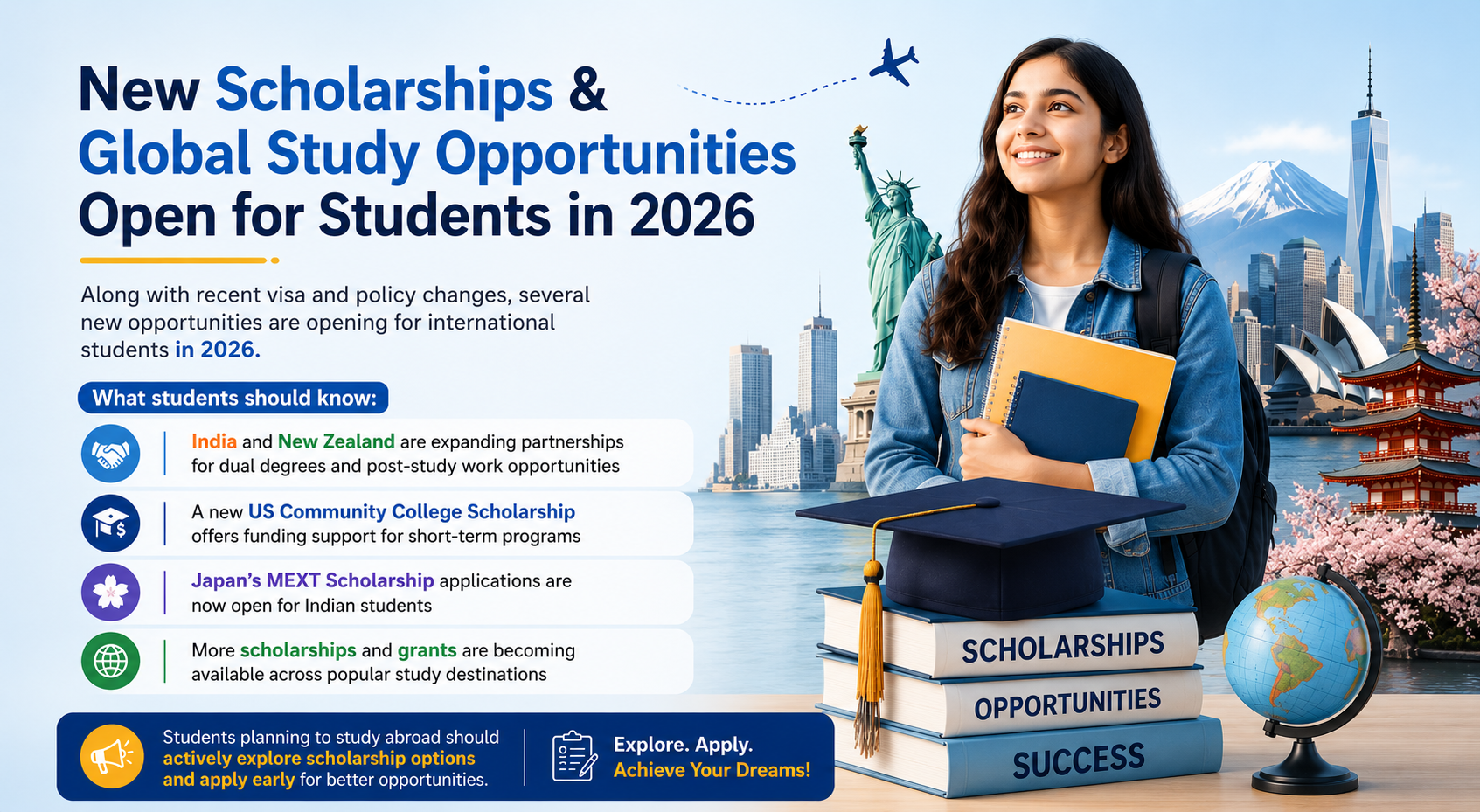 New Scholarships & Global Study Opportunities Open in 2026