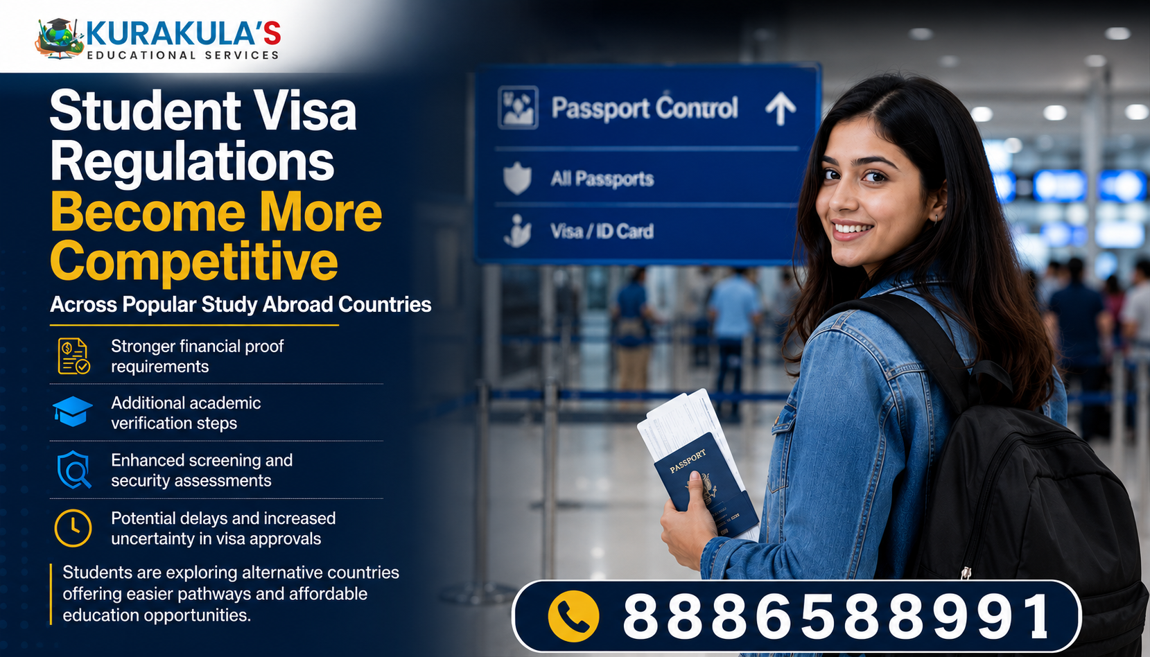 Major Study Destinations Tighten Student Visa Rules for International Applicants