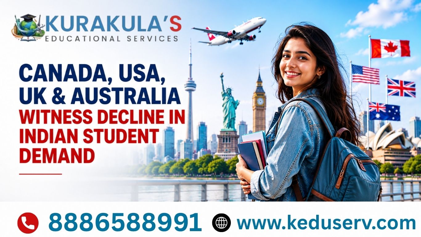 Canada, USA, UK & Australia Witness Decline in Indian Student Demand