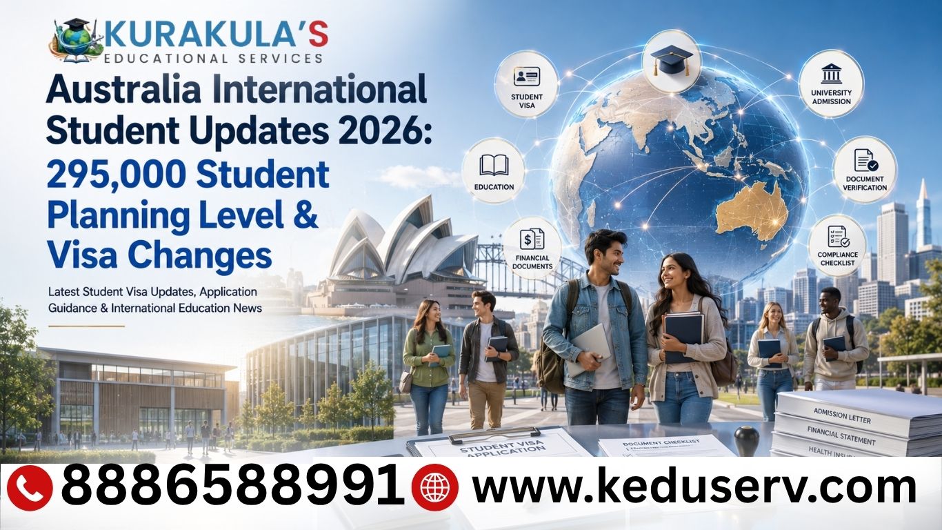 Australia International Student Updates 2026: 295,000 Student Planning Level & Visa Changes